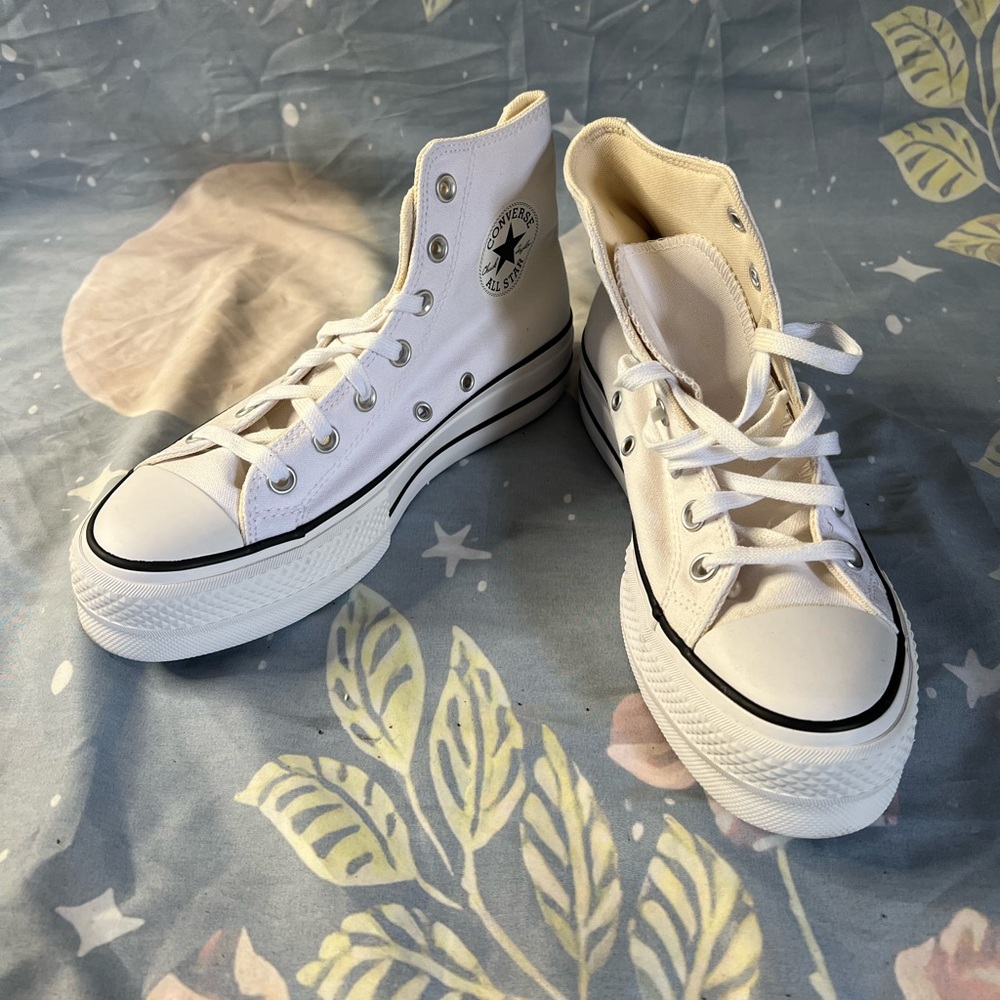 White High Top Converses (2)